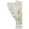 River Crinkle Embroidery Jumpsuit, White - Rompers - 6