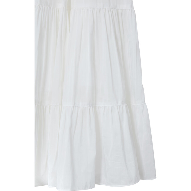 Grace 3 Tier T-Shirt Dress, White - Dresses - 6