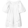 Anita Balloon Sleeve Broderie Mini Dress, Off White - Dresses - 1 - thumbnail