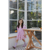 Anita Balloon Sleeve Broderie Mini Dress, Pink Tulle - Dresses - 2 - thumbnail