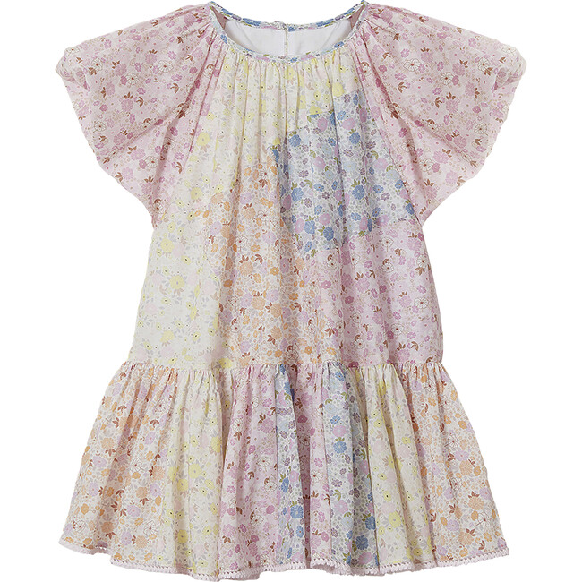 Emma Butterfly Sleeve Mini Dress, Multicolor - Dresses - 1