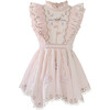 Audrey Crinkle Embroidery Dress, Ballet Pink - Dresses - 1 - thumbnail