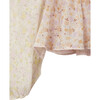 Juliet Bubble Long Sleeve Crop Top, Multicolor - Blouses - 8