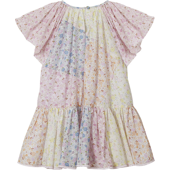 Emma Butterfly Sleeve Mini Dress, Multicolor - Dresses - 7