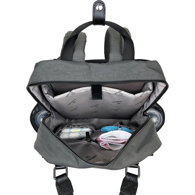 Unisex Courage Diaper Backpack, Grey - Diaper Bags - 5