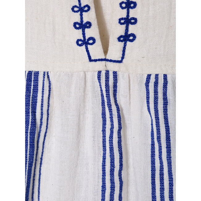 Edna Pocket Smock, Blue Stripe - Dresses - 2