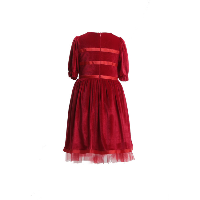 Velvet Party Dress, Red