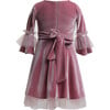 Velvet Dress, Royal Pink - Dresses - 2