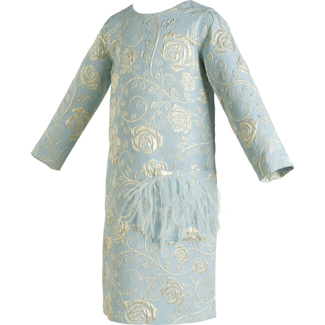 A-line Dress, Royal Blue - Dresses - 1