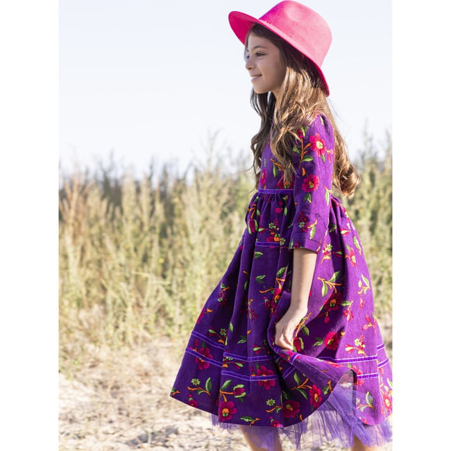 Heritage Dress, Purple - Dresses - 3