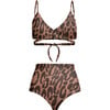 Nina High Waist Bikini Bottom, Leopard - Two Pieces - 1 - thumbnail