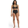 Coco High Waist w/ Power Mesh, Black - Two Pieces - 2