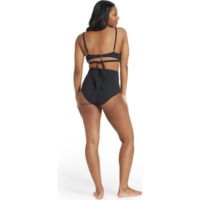 Coco High Waist w/ Power Mesh, Black - Two Pieces - 3