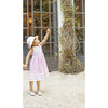 Pure Linen Pink + White Summer Dress - Dresses - 2 - thumbnail