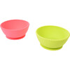 Silicone Suction Bowls, Bright Pink/Chartreuse - Tabletop - 2