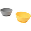 Silicone Suction Bowls, Yellow/Grey - Tabletop - 2