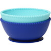 Silicone Suction Bowls, Turquoise/Cobalt - Tabletop - 1 - thumbnail