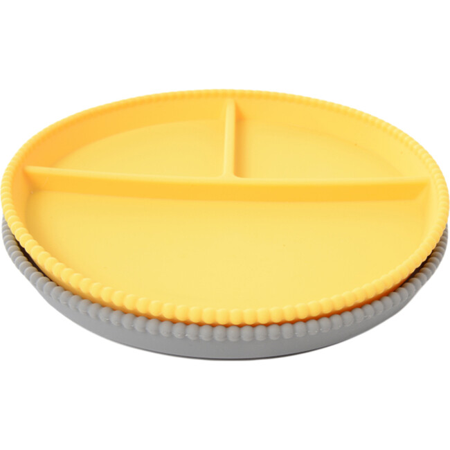 Silicone Divided Plates, Yellow/Grey - Tabletop - 1