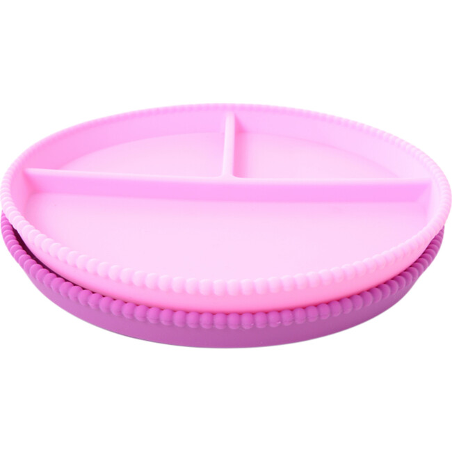 Silicone Divided Plates, Light Pink/Purple - Teethers - 1