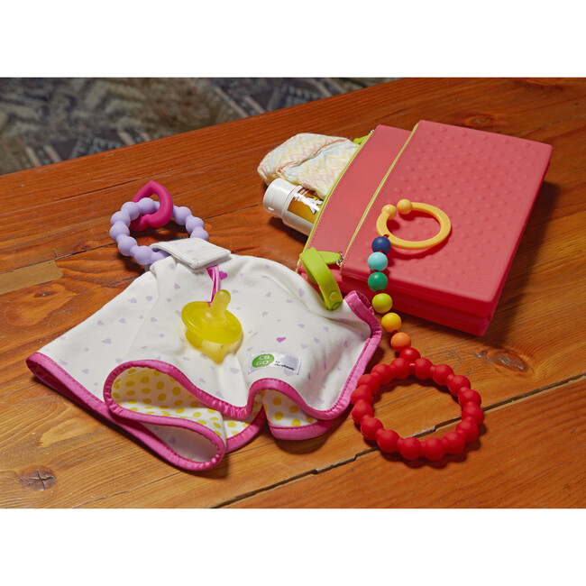 Silicone Wipes Case, Bright Pink - Teethers - 4