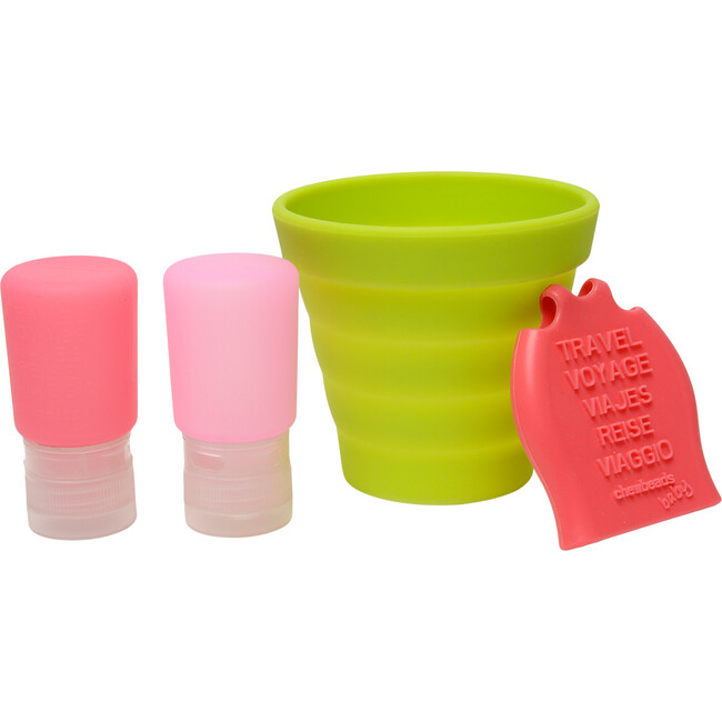 Tubby To Go Travel Bath Set, Pink - Bath Toys - 1