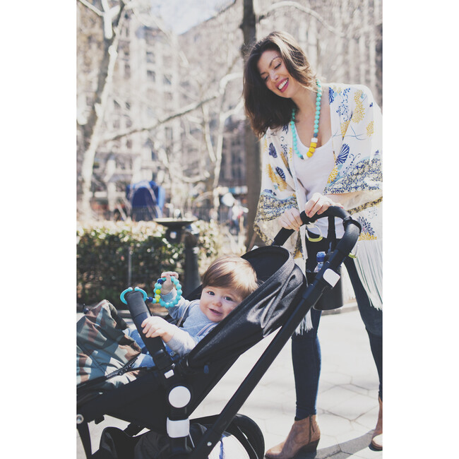 Gramercy Stroller/Car Seat Toy, Turquoise - Teethers - 2