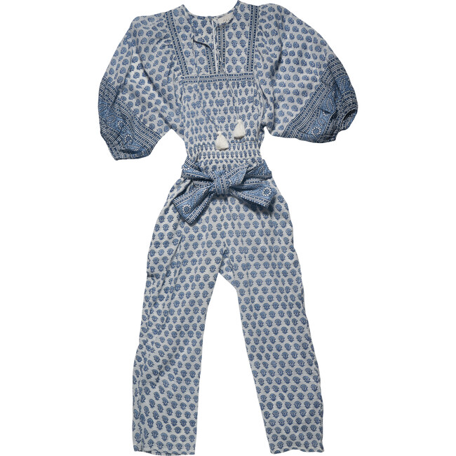 Women's Magdalena Jumpsuit, Hydrangea - Rompers - 1