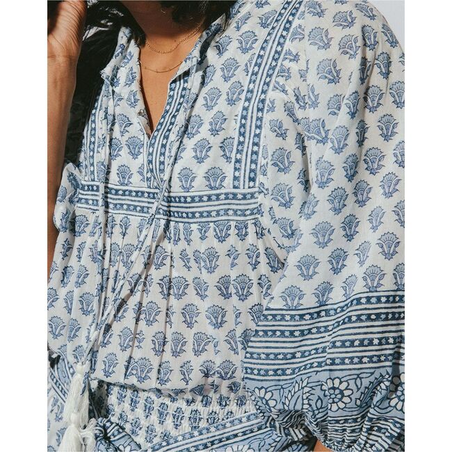 Women's Magdalena Jumpsuit, Hydrangea - Rompers - 6