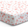 Norani Crib Sheet, Pink Hearts - Crib Sheets - 2