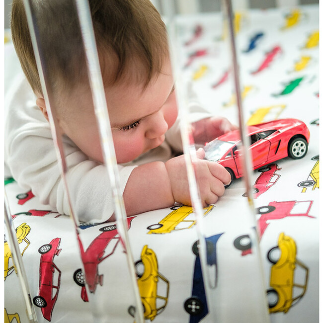 Norani Crib Sheet, Colorful Cars - Crib Sheets - 3