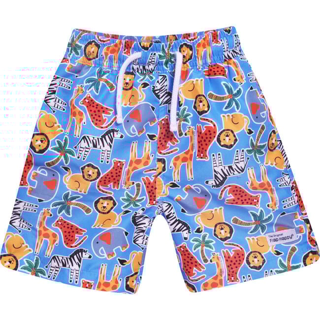 Wesley Swim Trunks with Mesh Liner, Jungle Soup