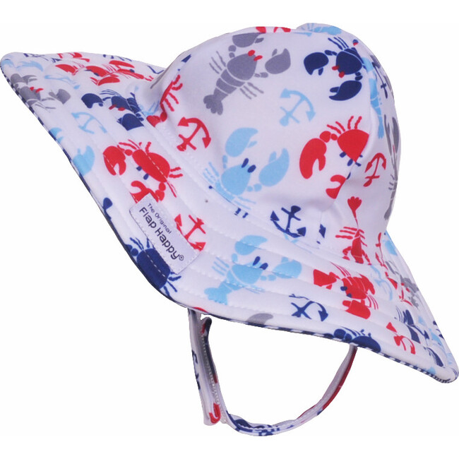 Summer Splash Swim Hat 2 Pack, Crabby Lobster & White