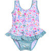 Stella Infant Ruffle Swimsuit, Mermaid Lagoon - One Pieces - 1 - thumbnail