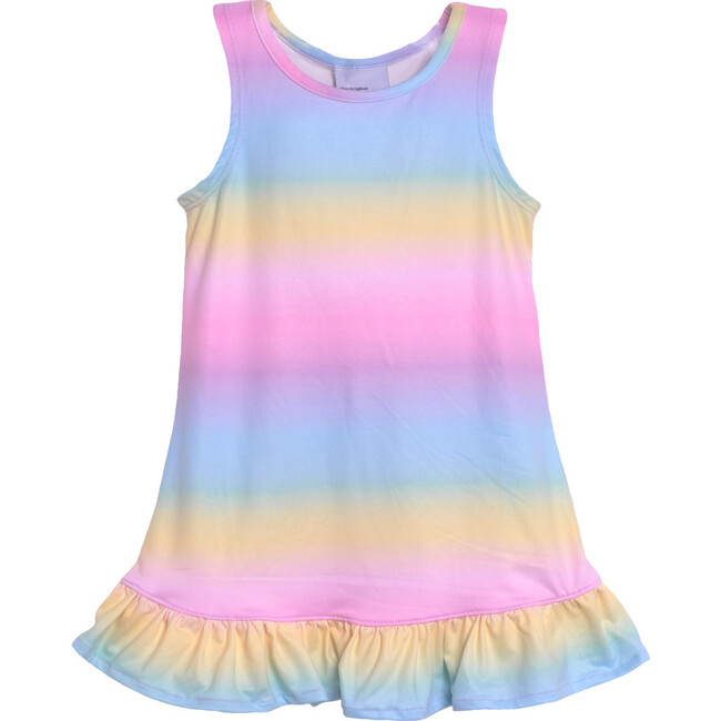 Jillian A-Line Dress, Rainbow Ombre - Cover-Ups - 1