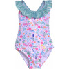 Mindy Crossback Swimsuit, Mermaid Lagoon - One Pieces - 1 - thumbnail