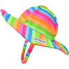 UPF 50+ Summer Splash Swim Hat, Neon Stripe - Sun Hats - 1 - thumbnail