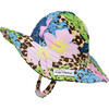 UPF 50+ Summer Splash Swim Hat, Cheetah Blooms - Sun Hats - 1 - thumbnail