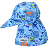 UPF 50+ Original Flap hat, Somethings Fishy - Sun Hats - 1 - thumbnail