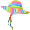 UPF 50+ Floppy Hat, Neon Stripe - Sun Hats - 1 - thumbnail