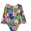 Charlie Rash Guard Swimsuit, Cheetah Blooms - One Pieces - 2