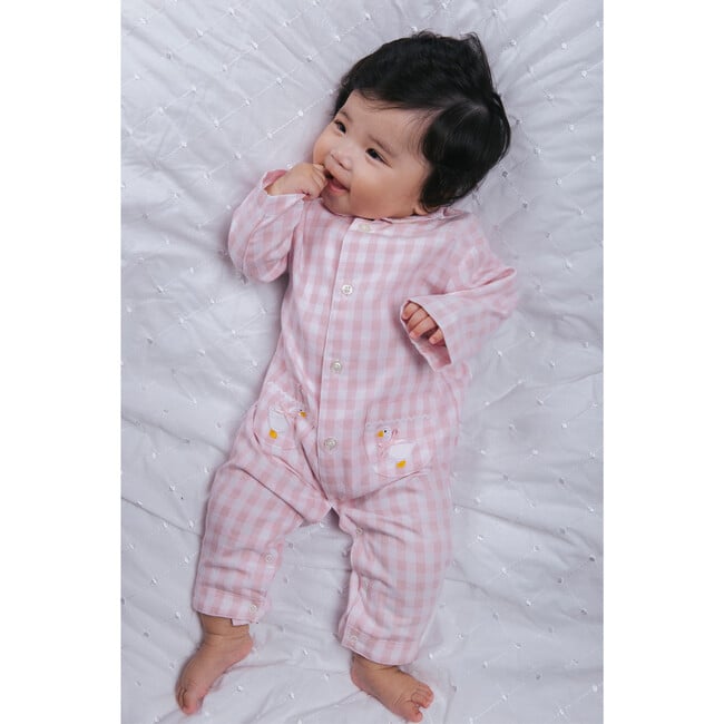 Freya All In One, Pale Pink Gingham
