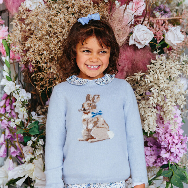Bunny Jumper, Pale Blue - Jumpers - 2