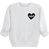 Heart U Most Personalized Youth Sweatshirt, White - Sweatshirts - 1 - thumbnail