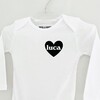 Heart U Most Personalized Baby Bodysuit, White - Onesies - 2 - thumbnail