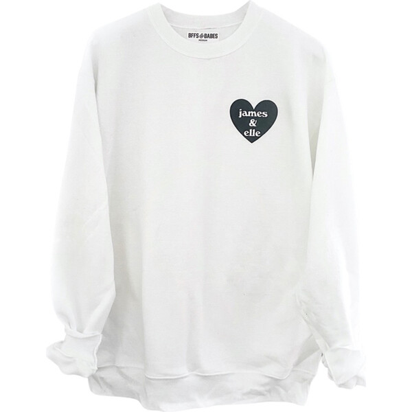 Adult Heart U Most Personalized Sweatshirt, White - Bffs & Babes Mommy ...