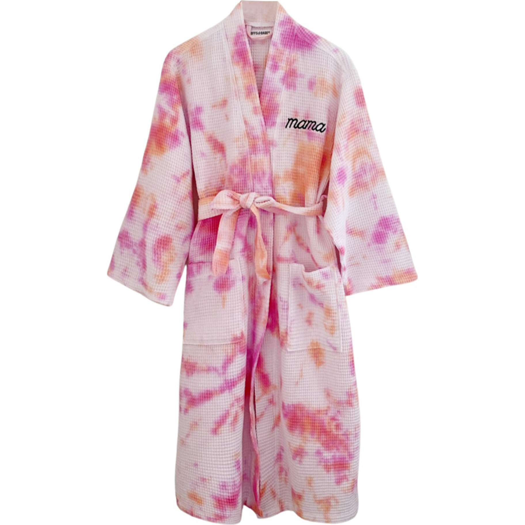 Women's Tie-Dye Mama Waffle Robe, Sorbae - Robes - 1