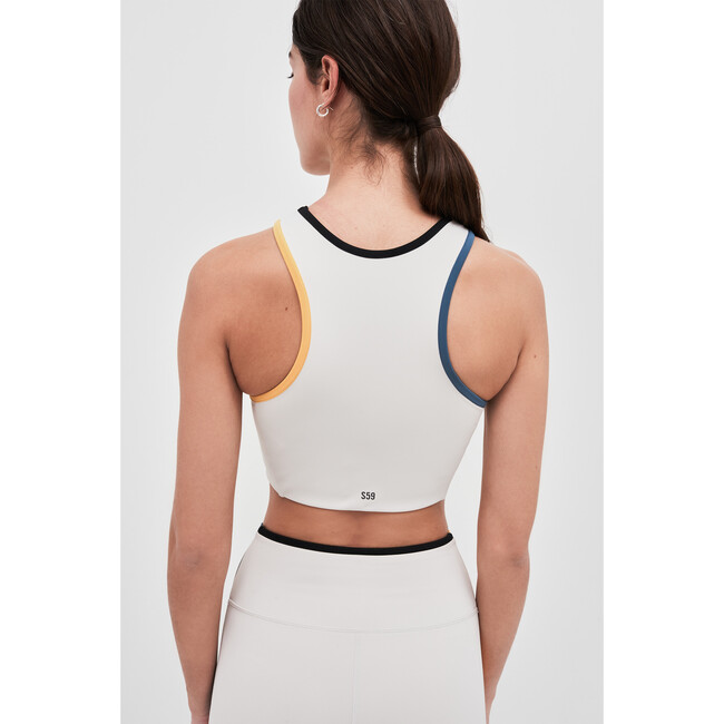 Women's Blake Techflex Bra, Vintage White/Sun Gold