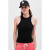 Women's Kiki Rib Tank, Black - Shirts - 4