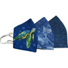 Kids Blue Wave Facemasks Bundle of 3, Blue - Face Masks - 1 - thumbnail