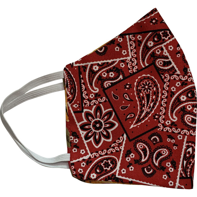 Kids Country Western Facemasks Bundle of 3, Red - Face Masks - 4